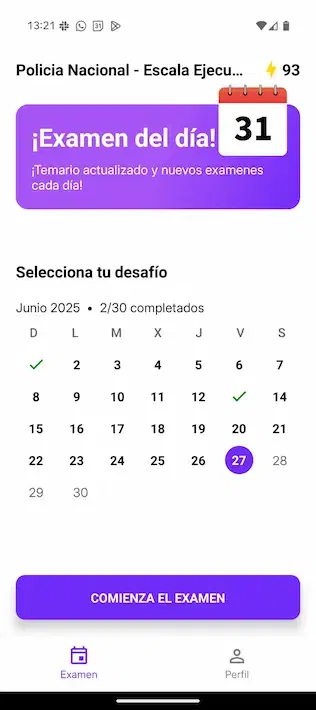 Captura de pantalla de la app FennHero