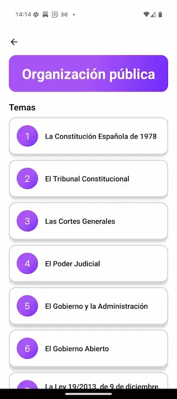 Temario de oposiciones en FennHero